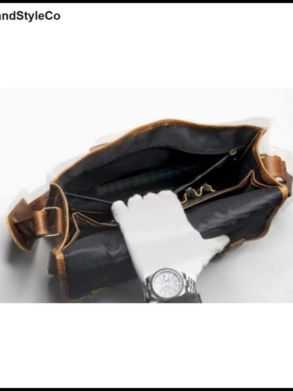 Vintage Leather Messenger Bag for iPad Tablet Crossbody Satchel Shoulder Bag